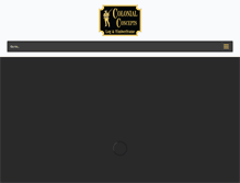Tablet Screenshot of colonialconcepts.com